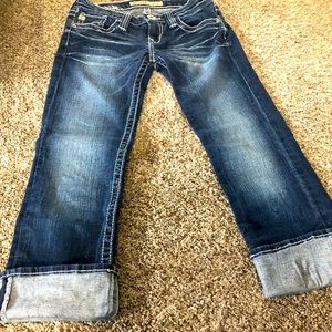 Big Star Sweet ultra low rise crops size 27 excellent used cond